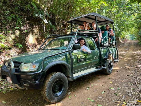 Safari style truck transportation in Hacienda Ebano