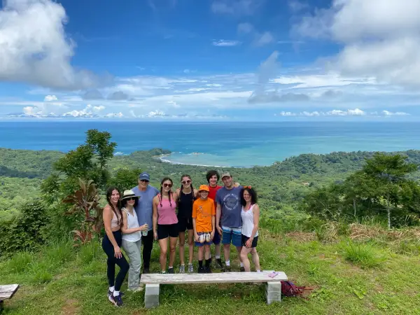 Family enjoying the gorgeous ocean view