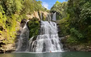 Nauyaca Waterfall in Hacienda Ebano combo tour